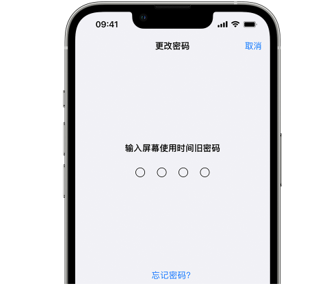 长葛iPhone屏幕维修分享iPhone屏幕使用时间密码忘记了怎么办 