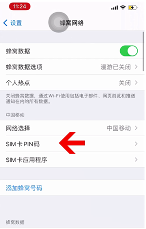 长葛苹果14维修网分享如何给iPhone14的SIM卡设置密码 