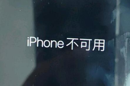 长葛苹果服务网点分享锁屏界面显示“iPhone 不可用”如何解决 