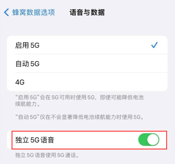 长葛苹果14维修分享iPhone 14 Pro如何开启VoNR 
