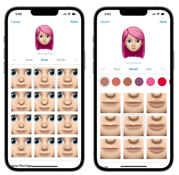 长葛苹果手机维修分享​iOS 16中的拟我表情有了哪些变化和升级 